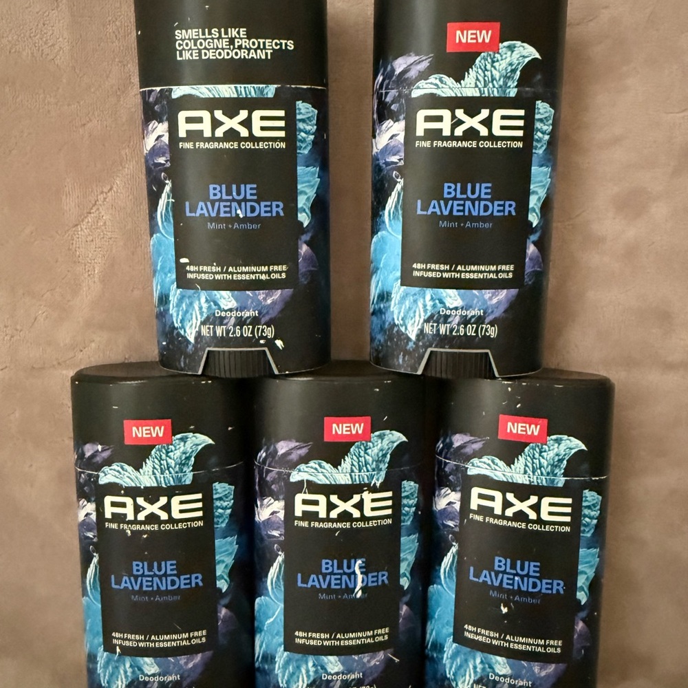 Axe Fine Fragrance Men's Deodorant Stick, Blue Lavender Aluminum-Free, 2.6 oz